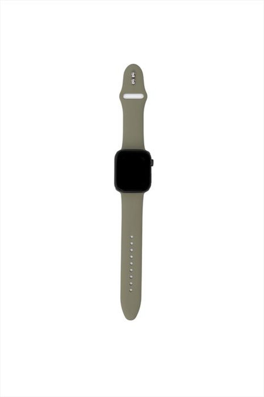 AAAMAZE - CINTURINO IN SILICONE PER APPLE WATCH 42/44 MM-KHAKI VERDE