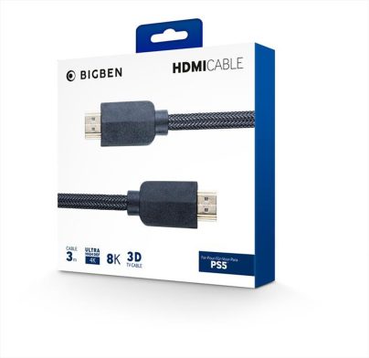 BIG BEN - CAVO HDMI 2.1 PS5 NERO 3 MT-Nero