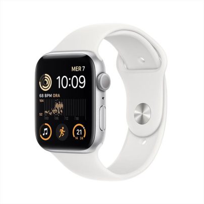 APPLE - Watch SE GPS 44mm Regular-Argento - Bianco