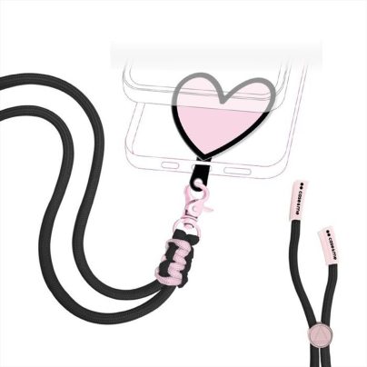 CASEME - Laccio universale per smartphone CMUNILACEHEART3-Rosa