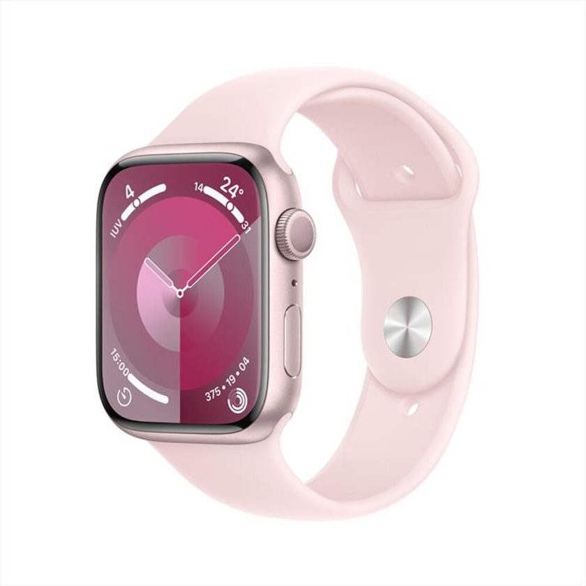 APPLE - Watch Series 9 GPS Cassa 45mm - M/L-Rosa Confetto