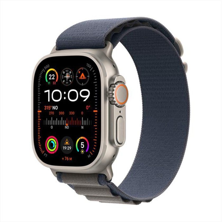 APPLE - Watch Ultra 2 GPS + Cellular Cassa 49mm - Large-Blu Alpine Loop