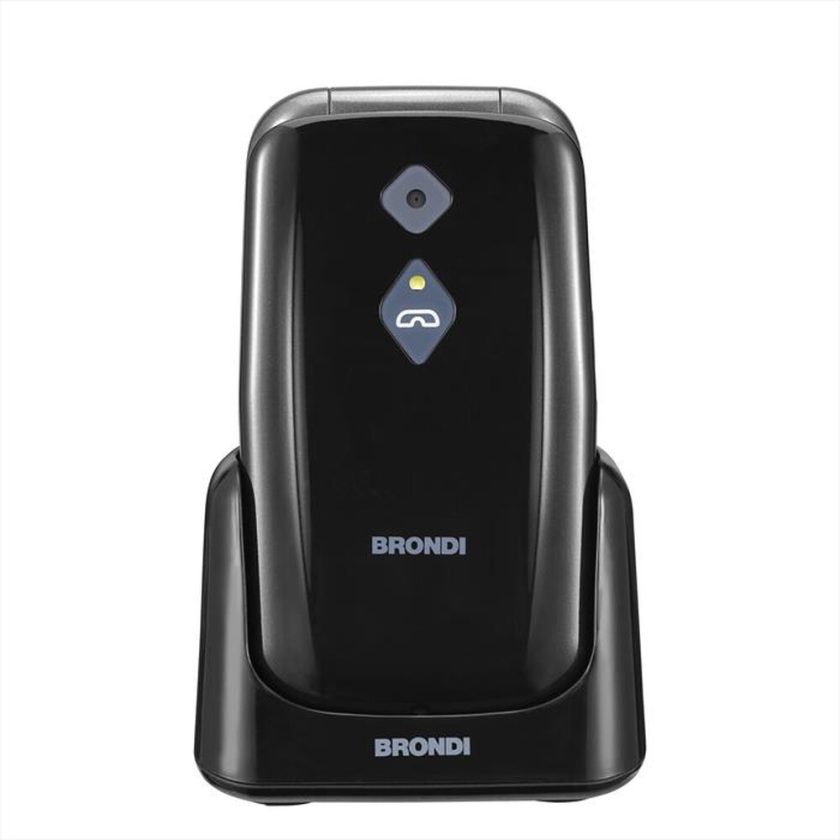 BRONDI - Cellulare AMICO SICURO PLUS-BLACK METAL