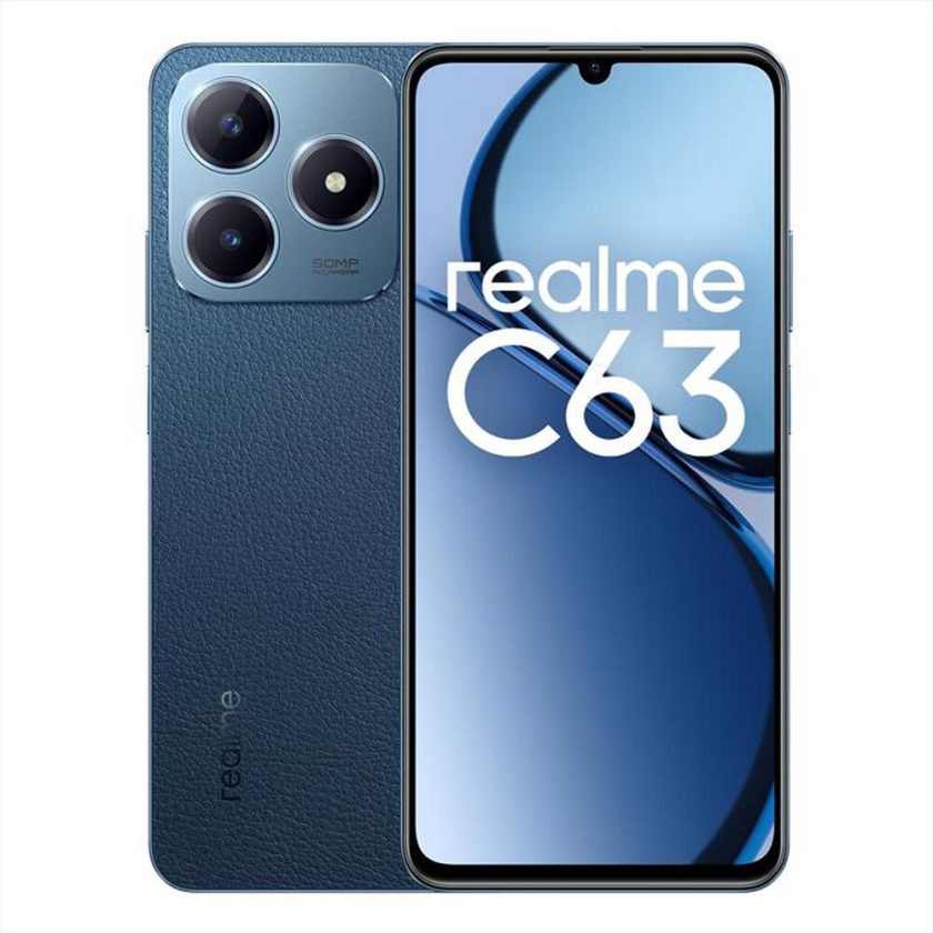 REALME - Smartphone REALME C63 256GB 8GB-Leather Blue