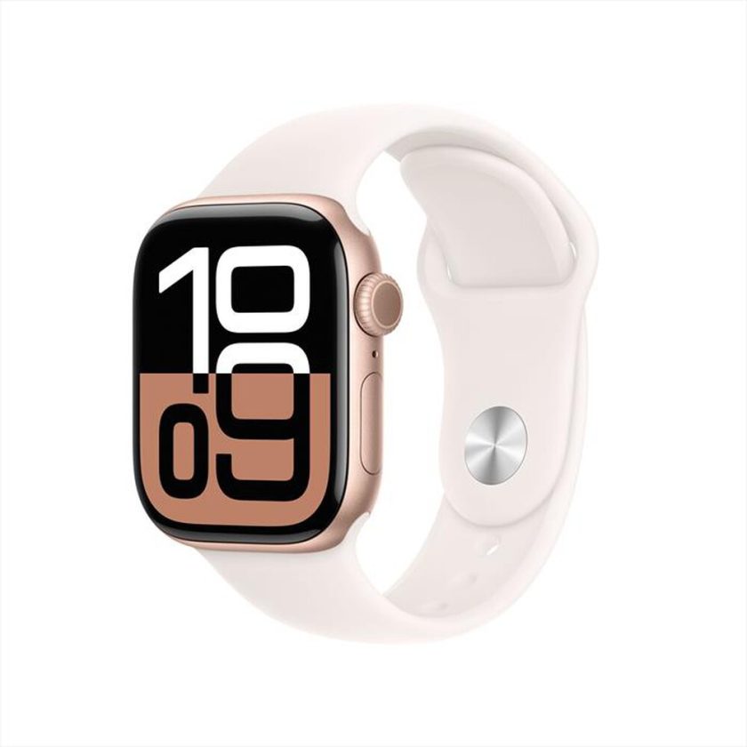 APPLE - Watch Series 10 GPS + Cellular 42mm Alluminio-Oro Rosa - Sport Band Rosa M/L