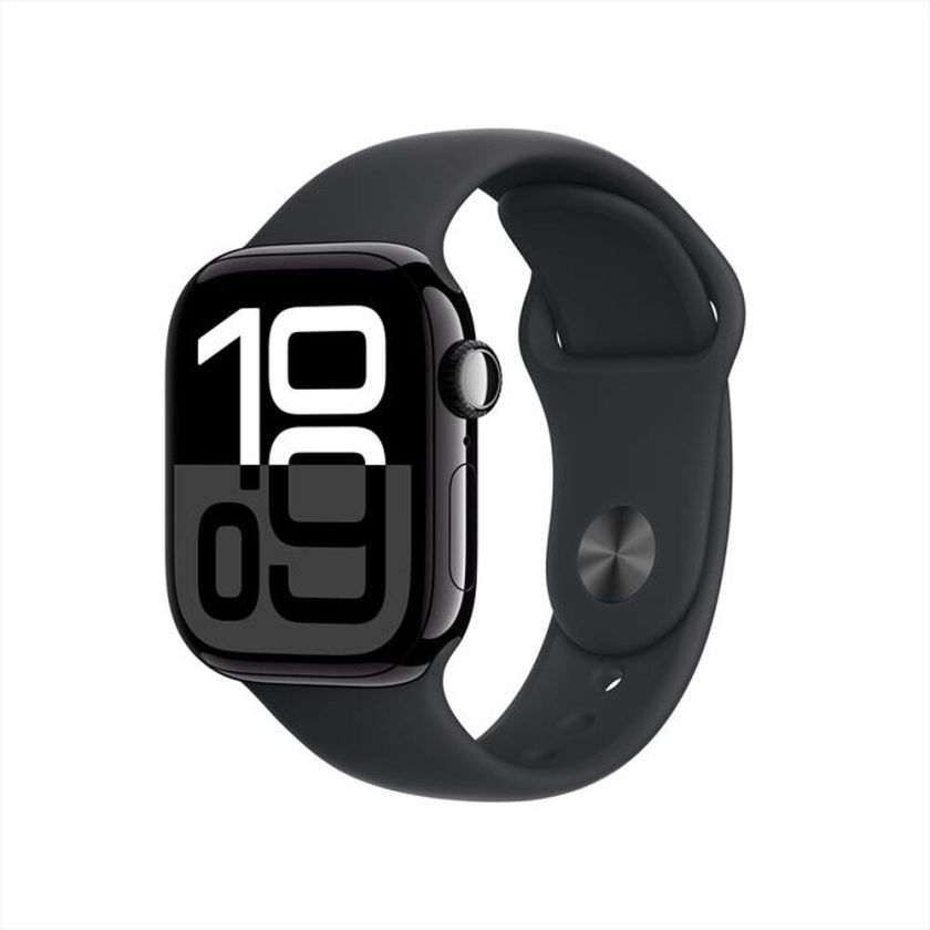 APPLE - Watch Series 10 GPS + Cellular 42mm Alluminio-Jet Black Sport Band Nero M/L